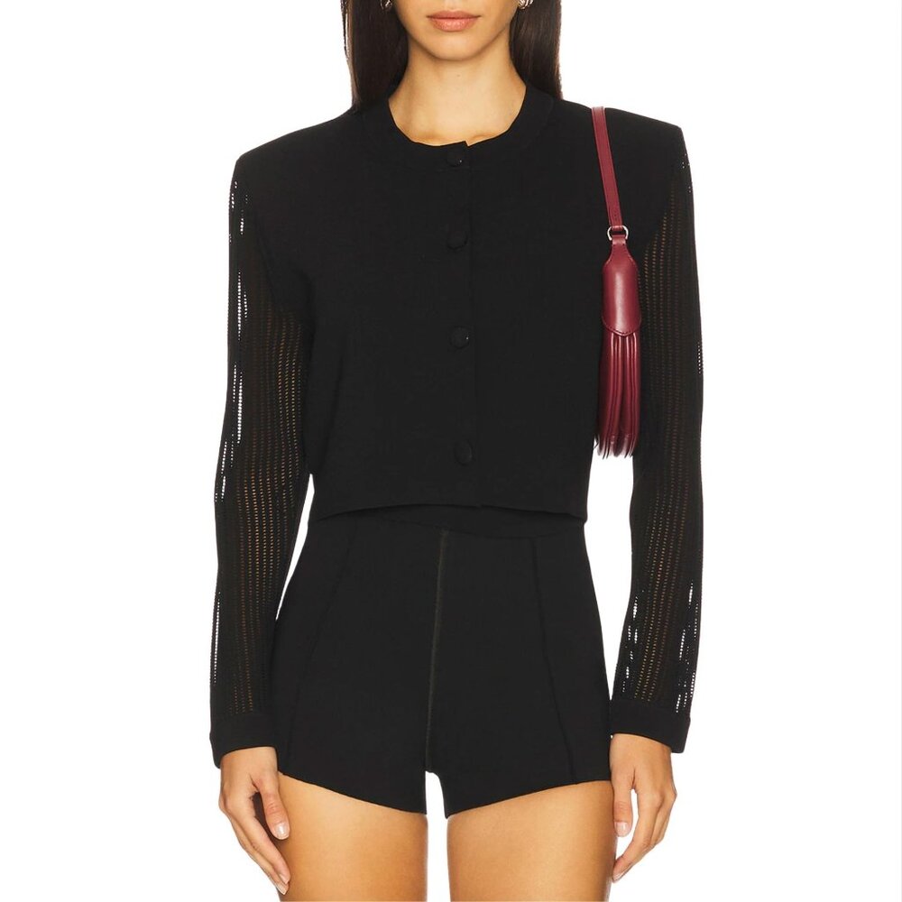 DODIEE Lila Bolero Jacket Black NWOT $590 S